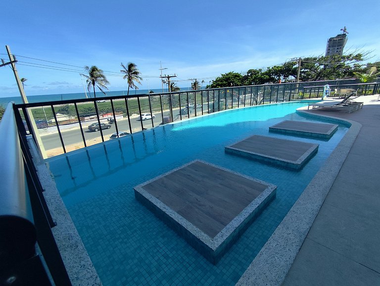 Beach Class Jaguaribe 1408: Vista Mar & Lazer