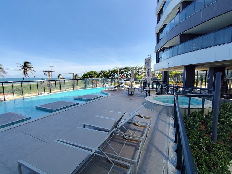 Beach Class Jaguaribe 1408: Vista Mar & Lazer