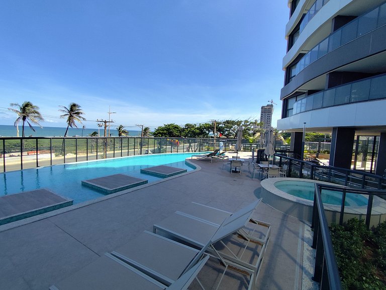 Beach Class Jaguaribe 1408: Vista Mar & Lazer