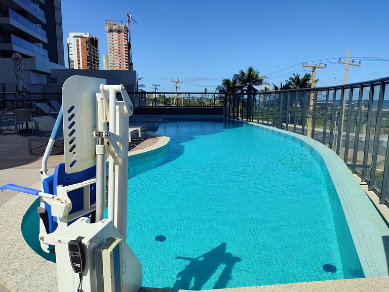 Beach Class Jaguaribe 1408: Vista Mar & Lazer