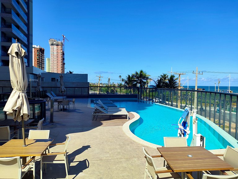 Beach Class Jaguaribe 1408: Vista Mar & Lazer