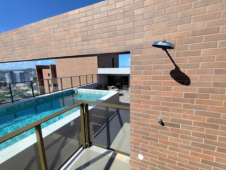 Design e Vista Deslumbrante: Flat em Buraquinho