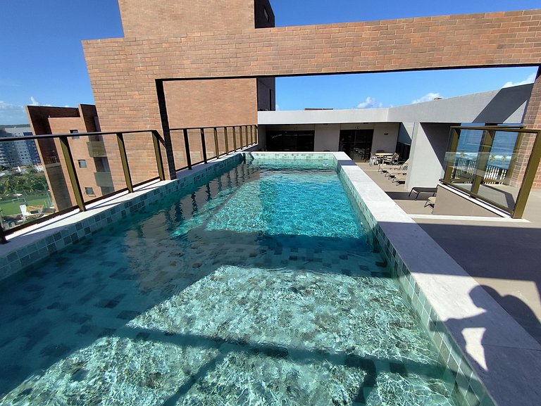 Design e Vista Deslumbrante: Flat em Buraquinho