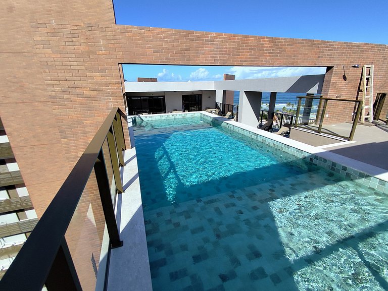 Design e Vista Deslumbrante: Flat em Buraquinho