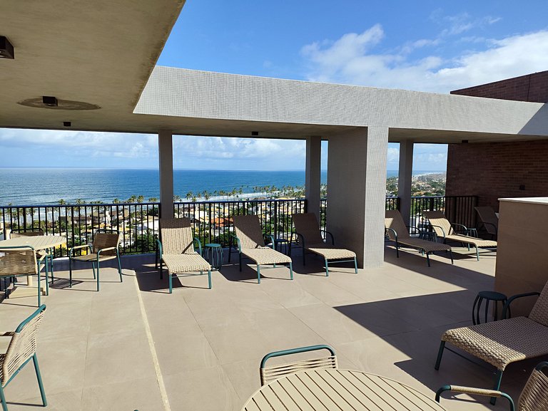 Design e Vista Deslumbrante: Flat em Buraquinho