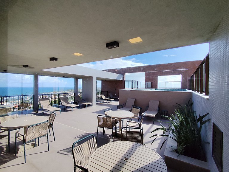 Design e Vista Deslumbrante: Flat em Buraquinho