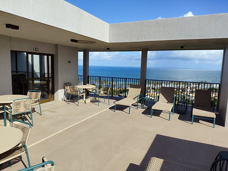 Design e Vista Deslumbrante: Flat em Buraquinho