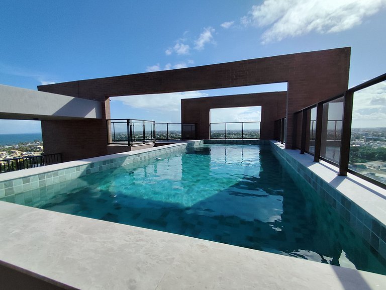 Design e Vista Deslumbrante: Flat em Buraquinho