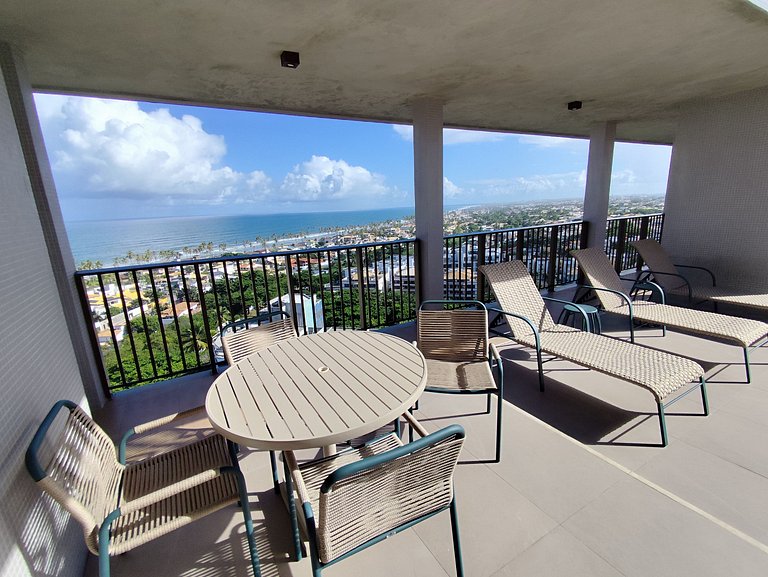 Design e Vista Deslumbrante: Flat em Buraquinho