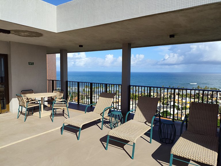 Design e Vista Deslumbrante: Flat em Buraquinho