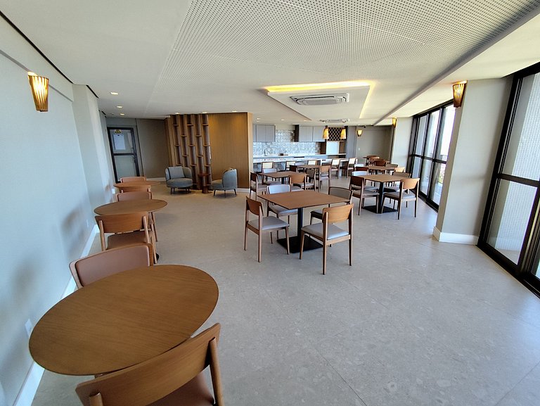 Design e Vista Deslumbrante: Flat em Buraquinho