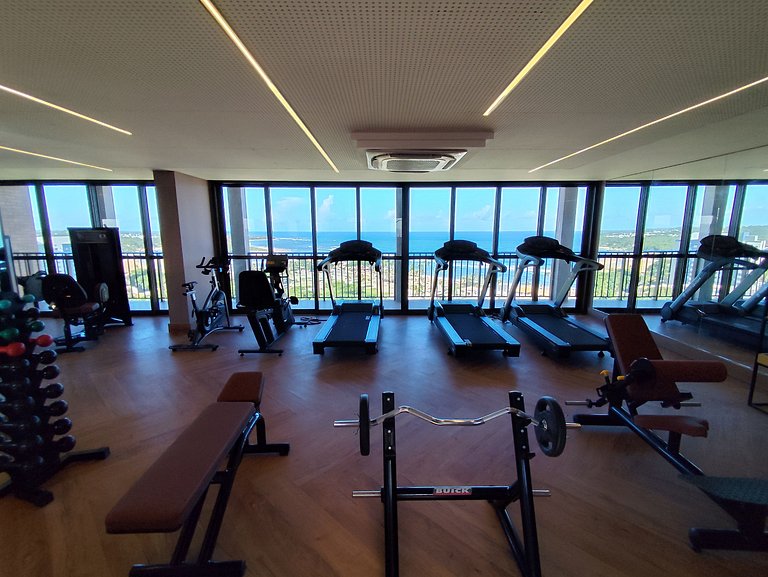 Design e Vista Deslumbrante: Flat em Buraquinho