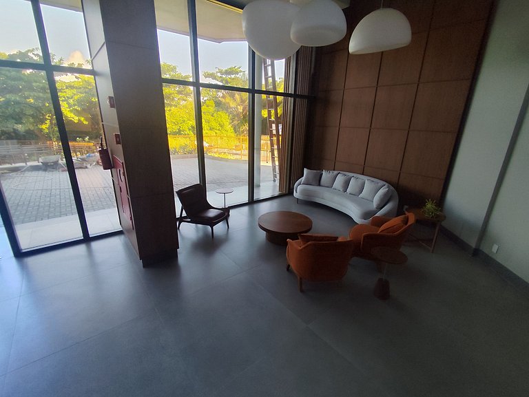 Design e Vista Deslumbrante: Flat em Buraquinho