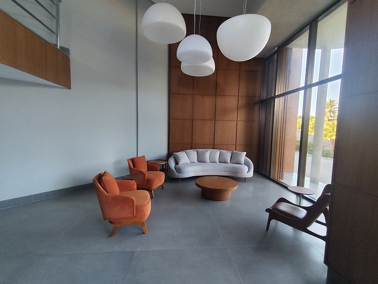 Design e Vista Deslumbrante: Flat em Buraquinho