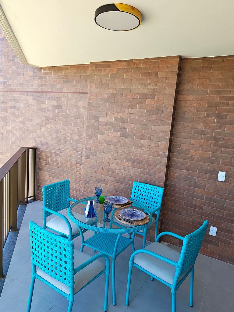 Design e Vista Deslumbrante: Flat em Buraquinho