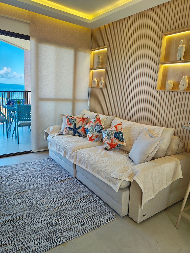 Design e Vista Deslumbrante: Flat em Buraquinho