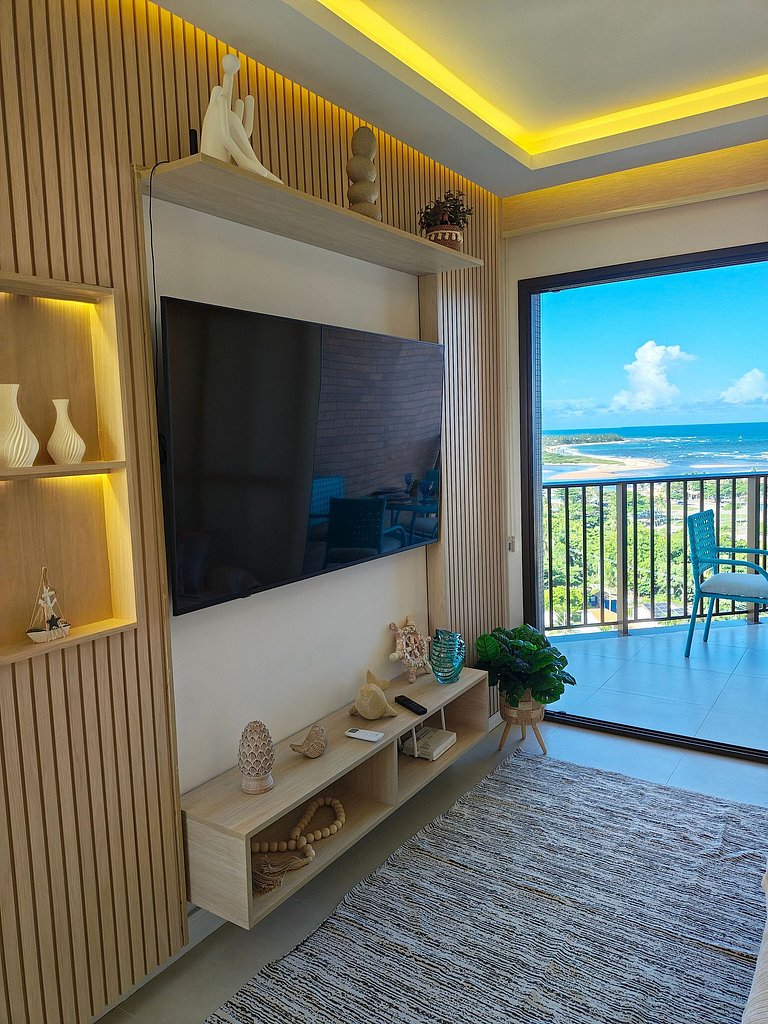 Design e Vista Deslumbrante: Flat em Buraquinho