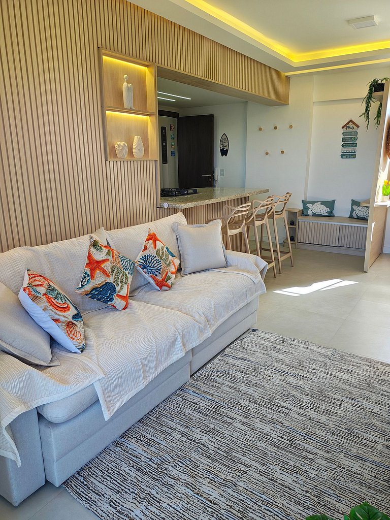 Design e Vista Deslumbrante: Flat em Buraquinho