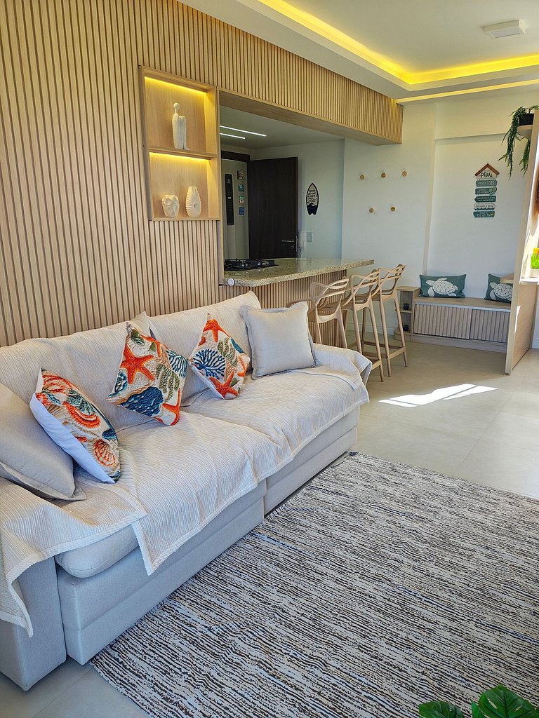 Design e Vista Deslumbrante: Flat em Buraquinho