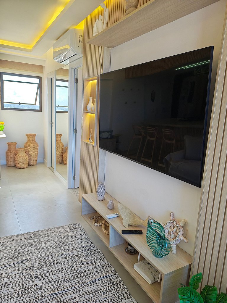 Design e Vista Deslumbrante: Flat em Buraquinho