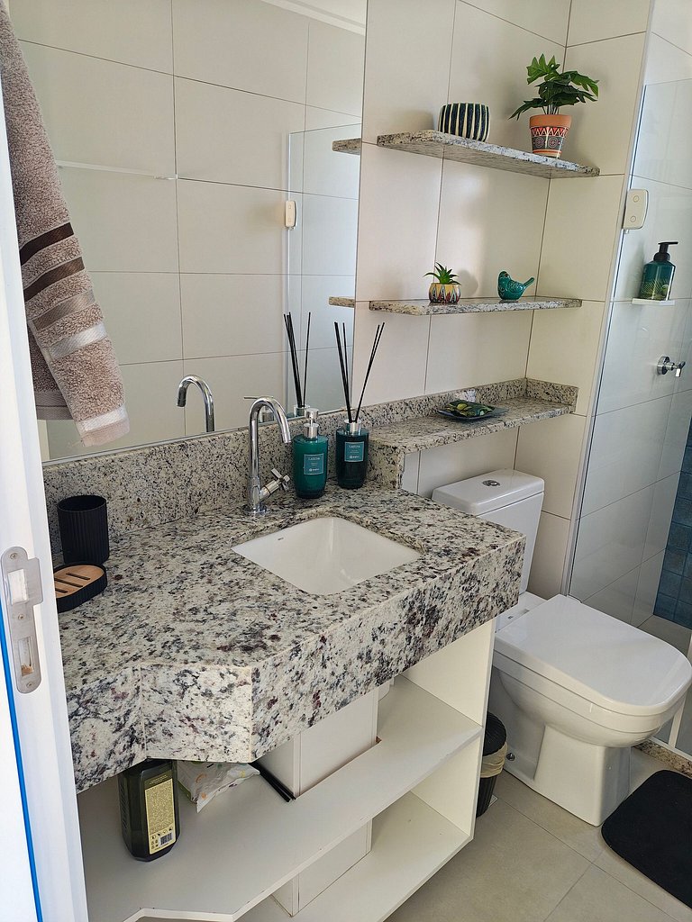 Design e Vista Deslumbrante: Flat em Buraquinho