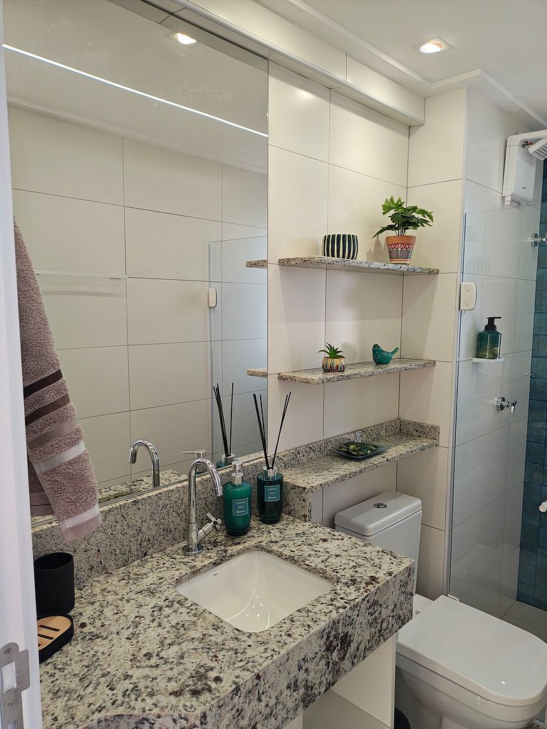 Design e Vista Deslumbrante: Flat em Buraquinho