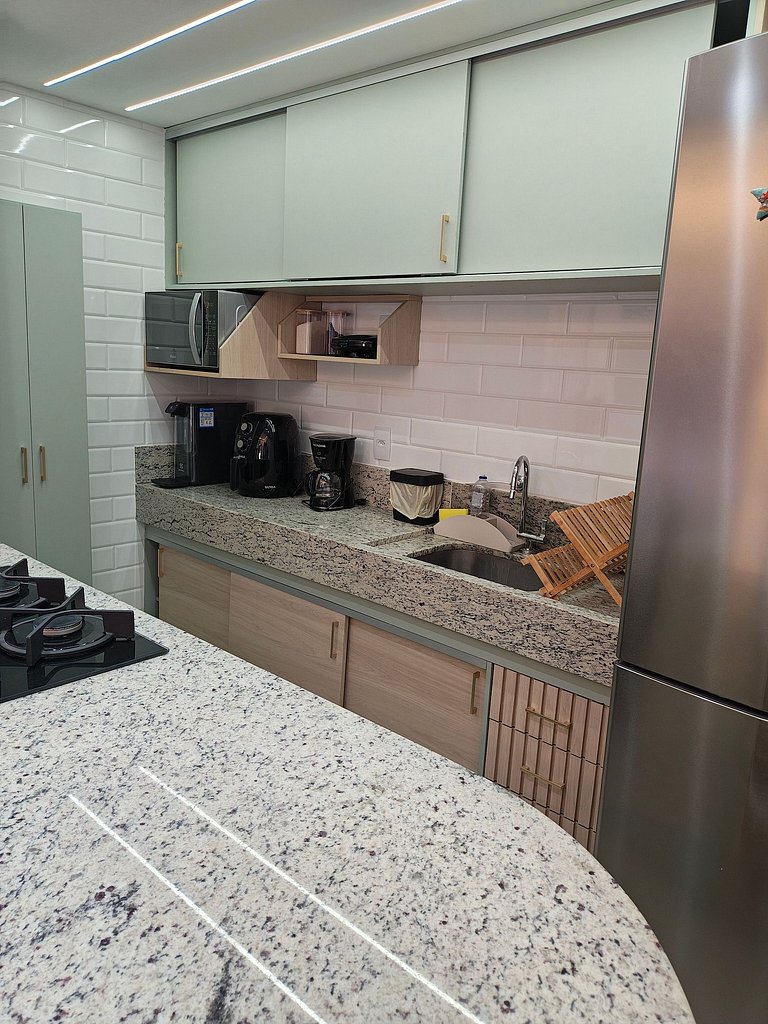 Design e Vista Deslumbrante: Flat em Buraquinho