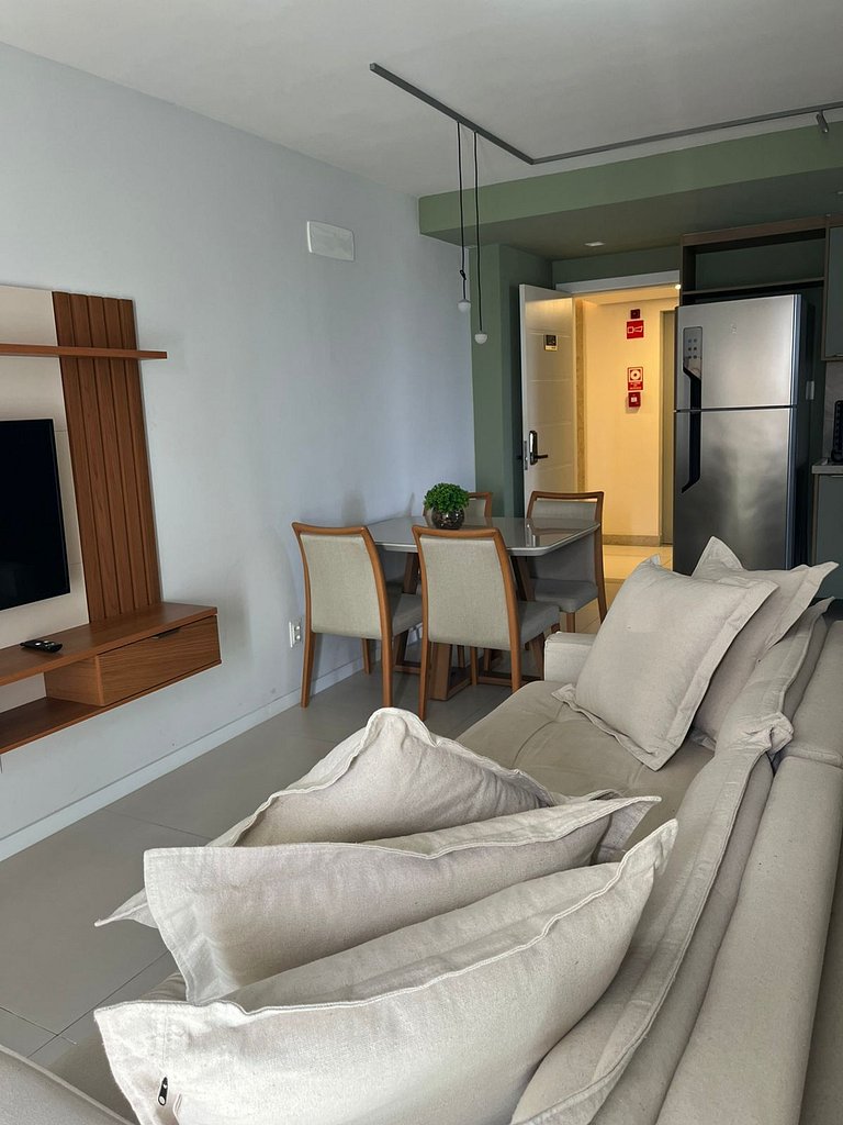 Duetto Barra 1204: Luxo e Lazer a 400m da Praia!