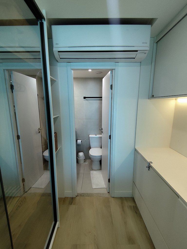 Studio Pé na Areia Próx ao Centro Convenções - 508