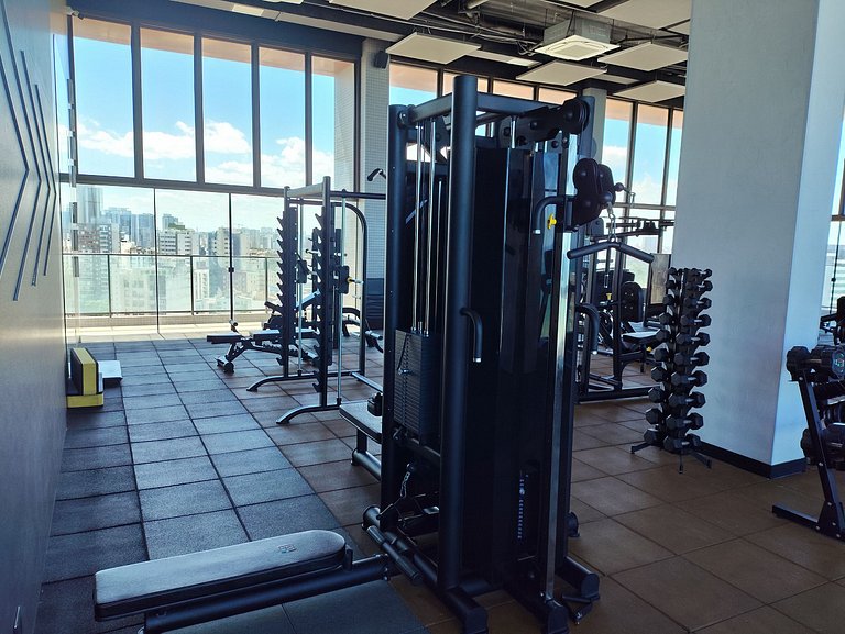 Studio LIT 760: Vista Mar e Rooftop Aquecido (4p)