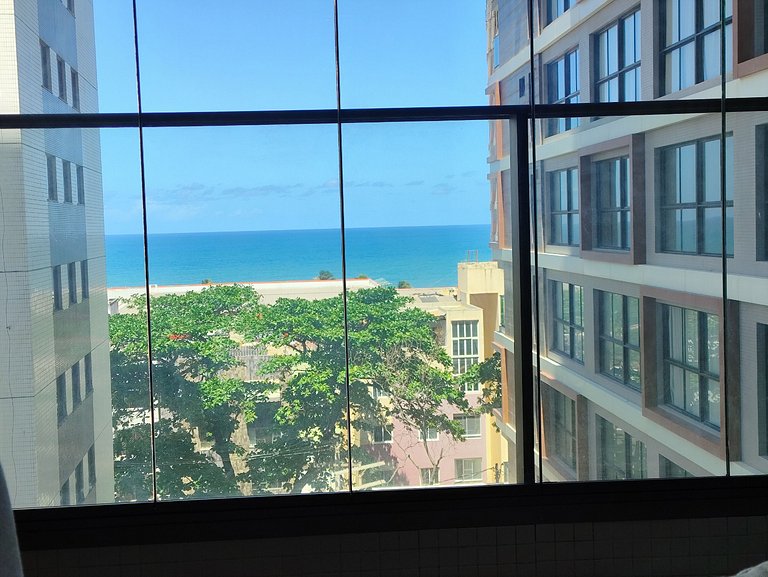 Studio LIT 760: Vista Mar e Rooftop Aquecido (4p)
